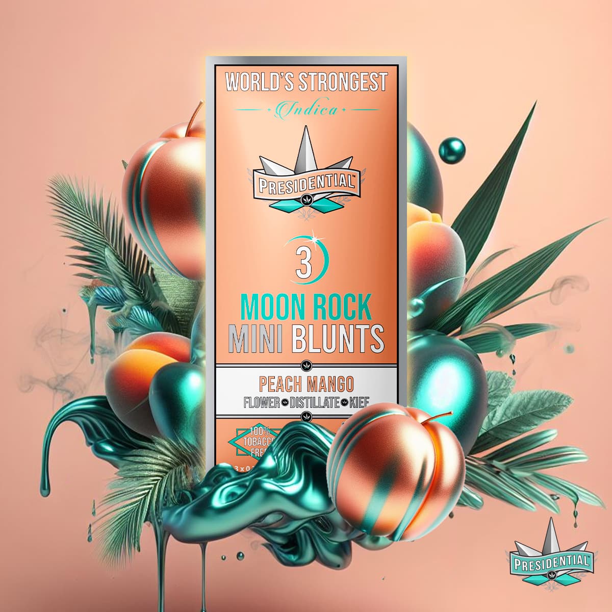Peach Mango Presidential Mini Blunts product graphic