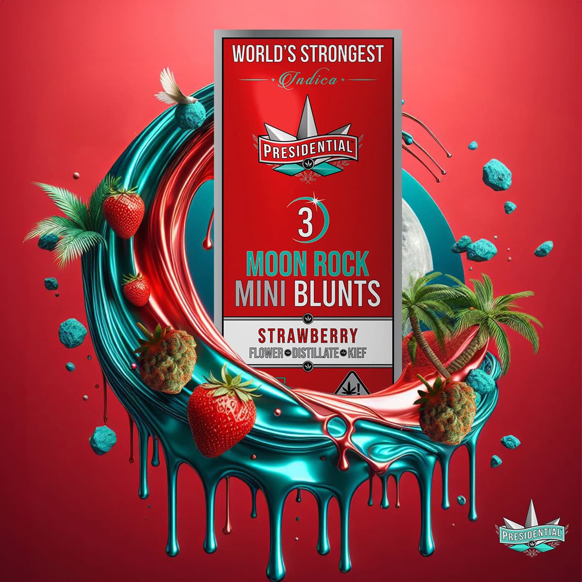 Strawberry Presidential Mini Blunts product graphic