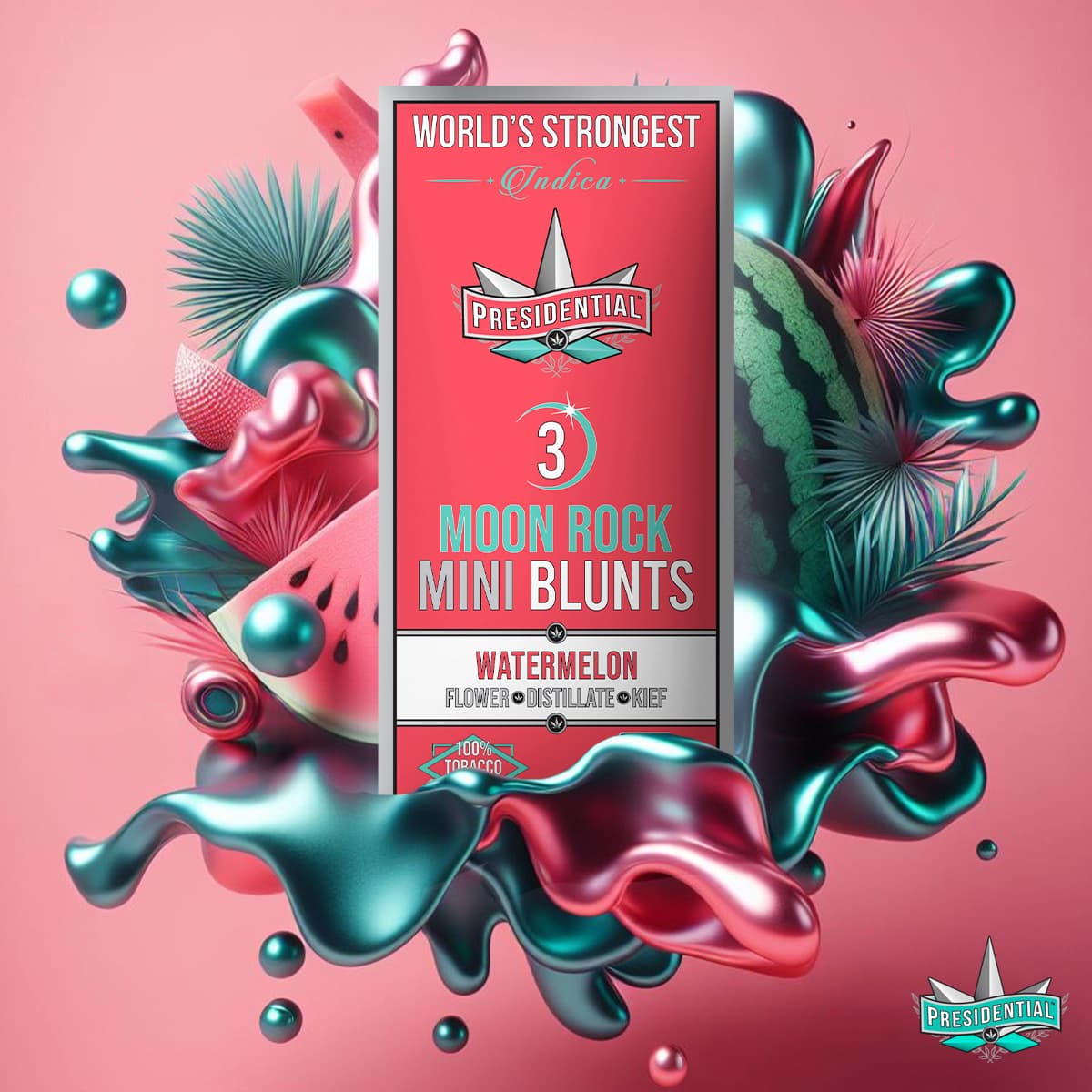Watermelon Presidential Mini Blunts product graphic
