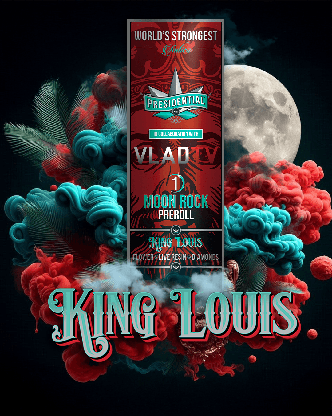 King Louis - Gold Strain Series product photography (alternate view)