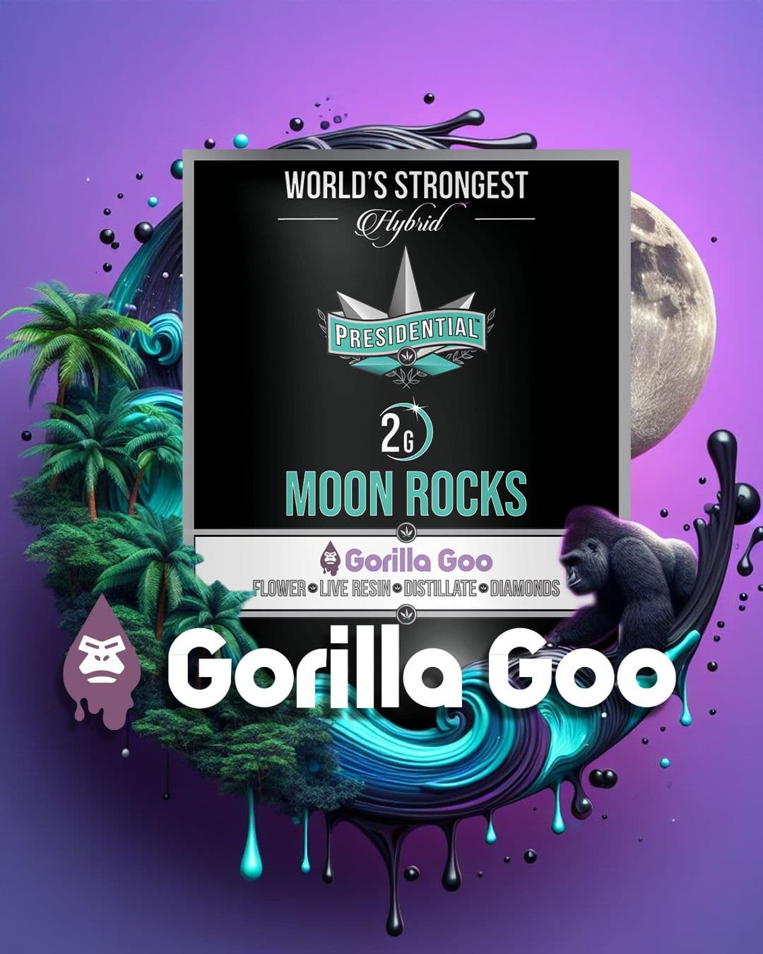 Gorilla Goo - Gold Strain Series product photography