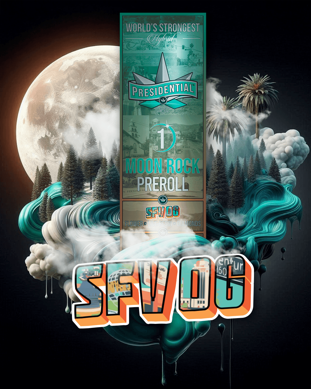SFV OG - Gold Strain Series product photography (alternate view)
