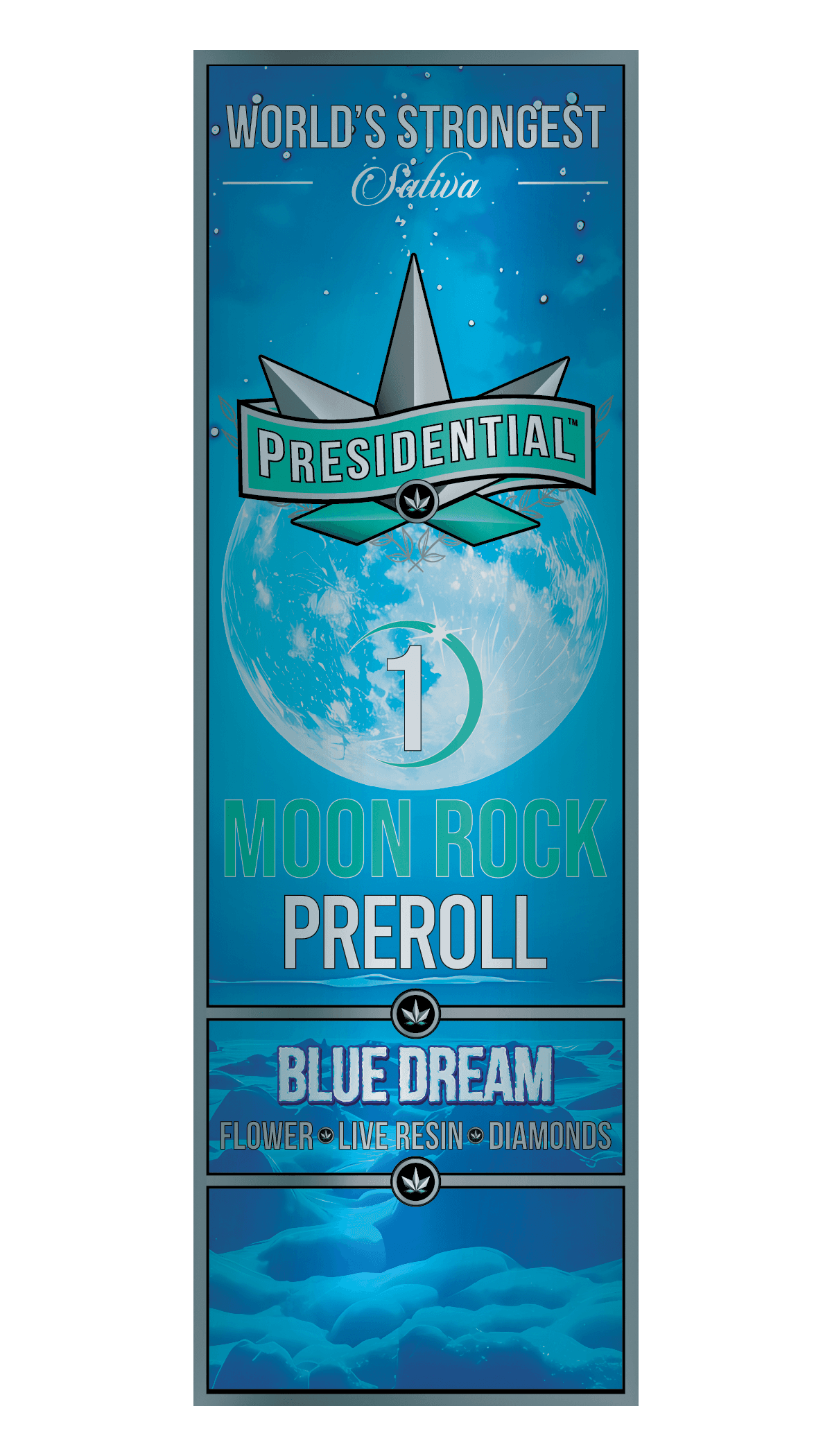 Blue Dream - Gold Strain Series product photography