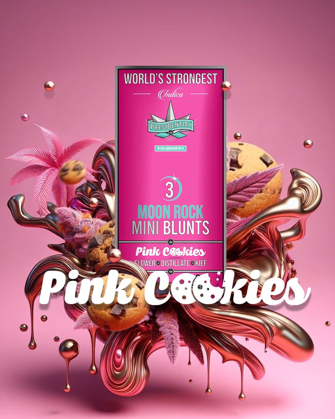 Pink Cookies - Gold Strain Series product photography