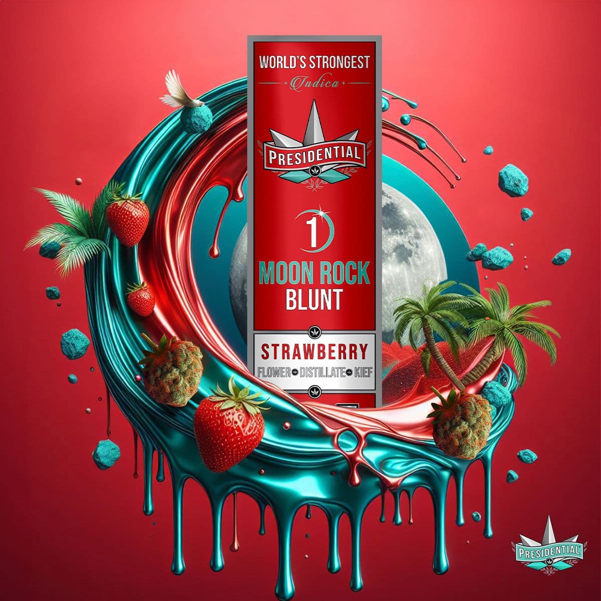 Strawberry - Silver Flavor Series product photography