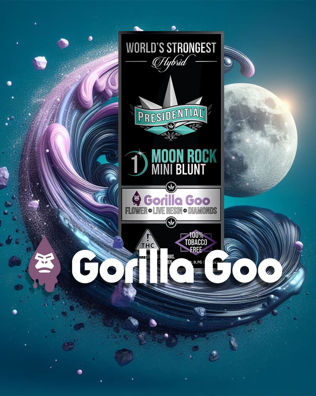Gorilla Goo - Gold Strain Series product photography