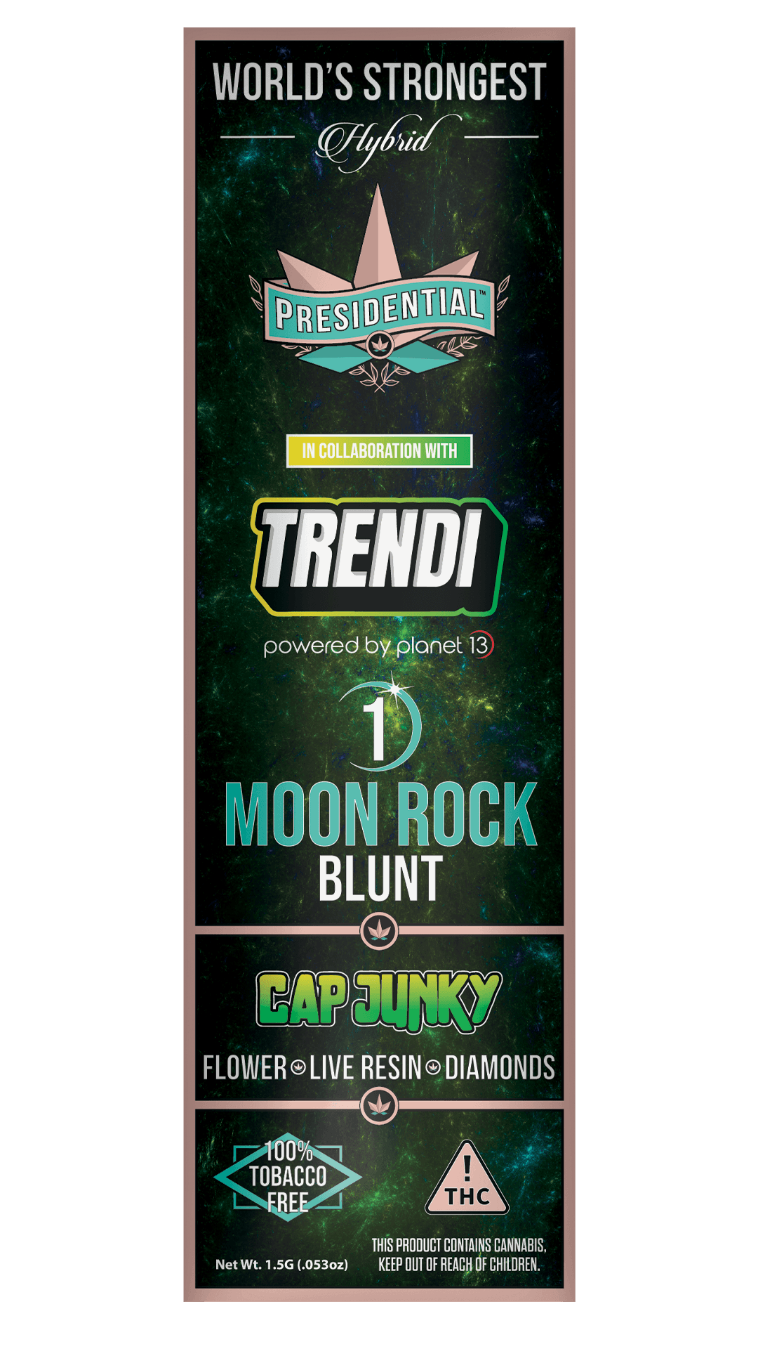 Cap Junky - Gold Strain Series product photography