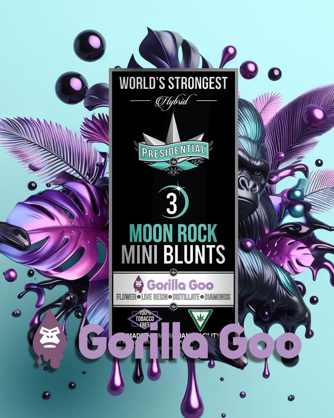 Gorilla Goo - Gold Strain Series product photography