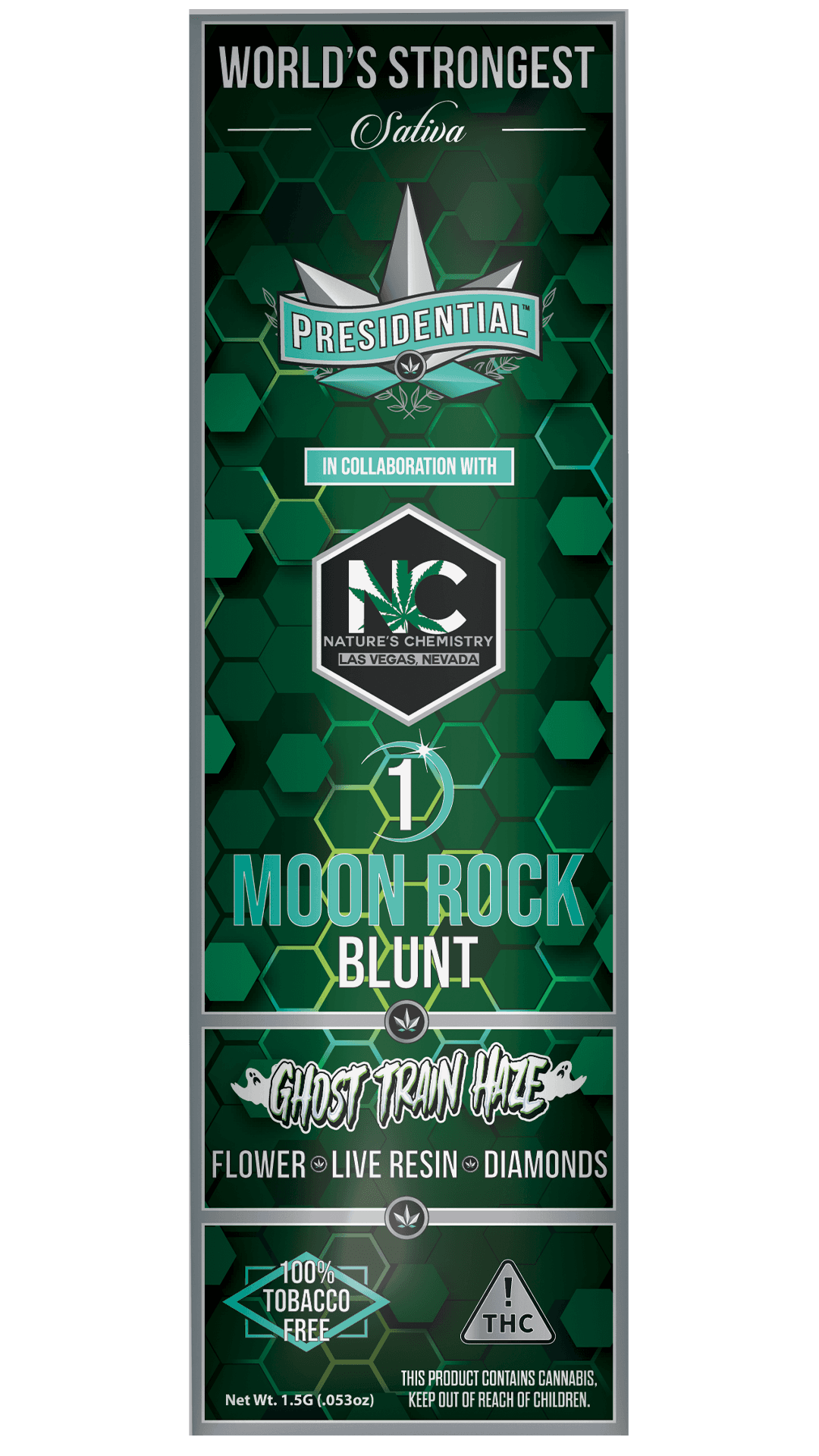 Ghost Haze Train — Presidential Line product photography