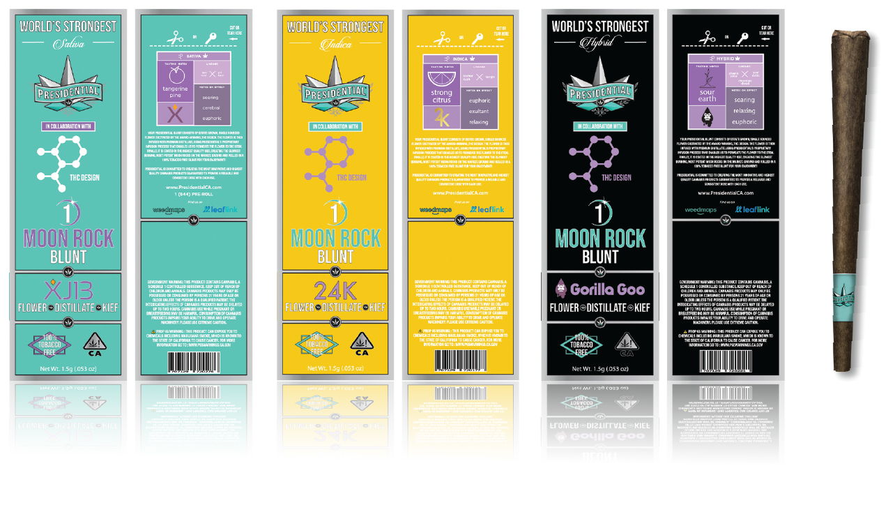 Atelier Moon Rock Blunts — tobacco free, single strain