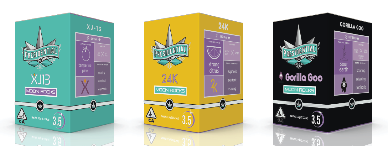 THC Design strain trio