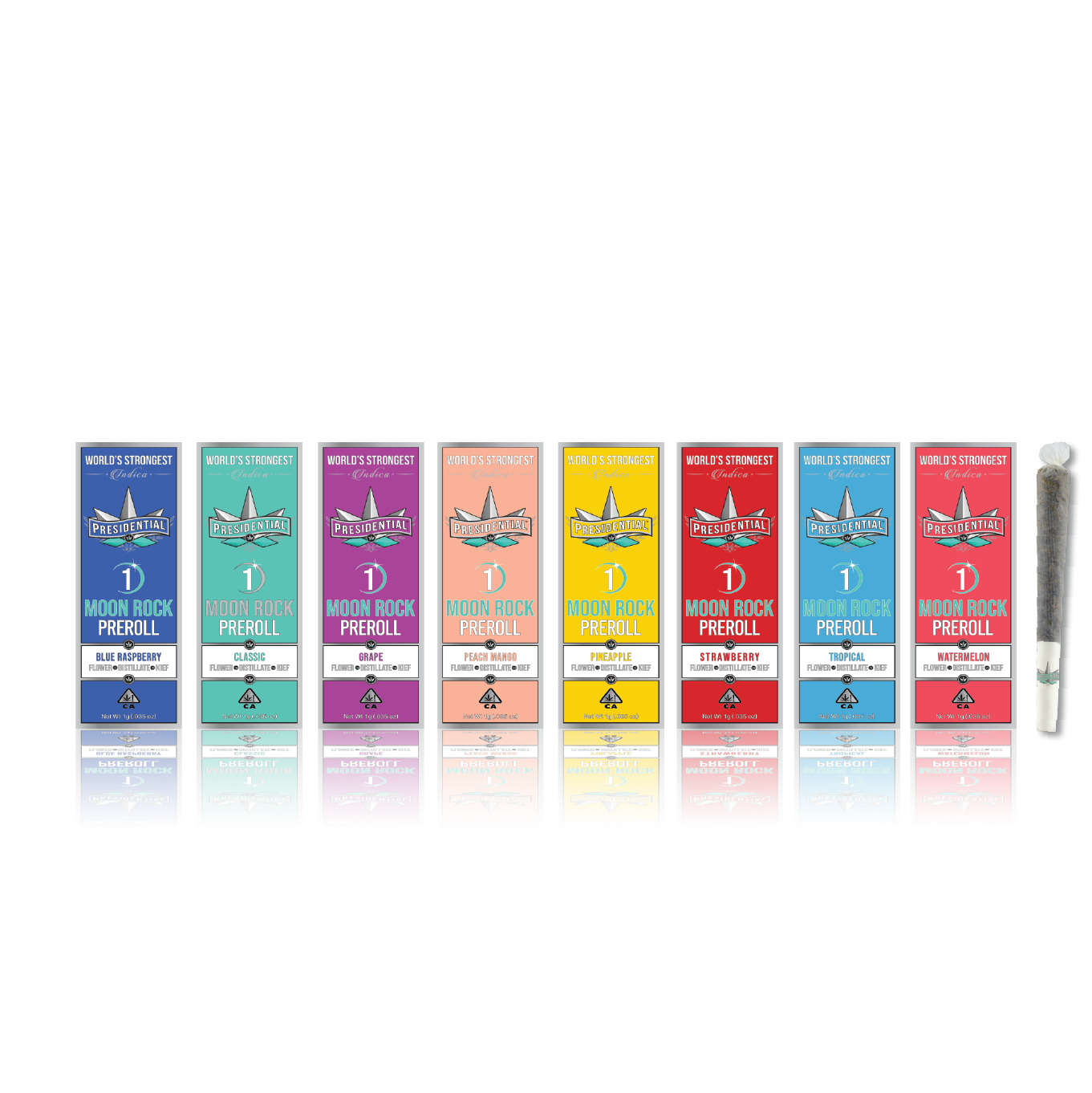 Presidential Moon Rock Blunts lineup